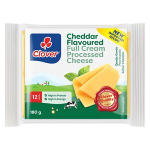 Clover Processed Cheddar Slices 180g