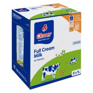 Clover UHT Full Cream Long Life Milk 6 x 1L