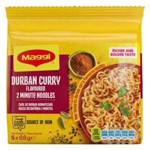 Maggi Durban Curry 2 Minute Noodles 68g x 5