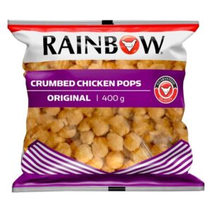 Rainbow Frozen Crumbed Chicken Pops 400g