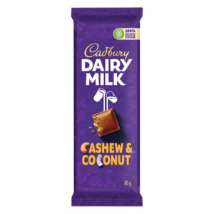 Cadbury Cashew & Coconut Chocolate Slab 80g