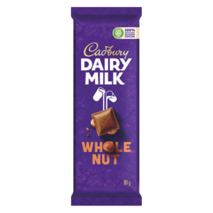 Cadbury Dairy Milk Whole Nut Slab 80g