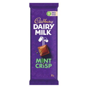 Cadbury Mint Crisp Chocolate Slab 80g