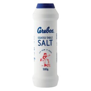Cerebos Iodated Table Salt Flask 500g