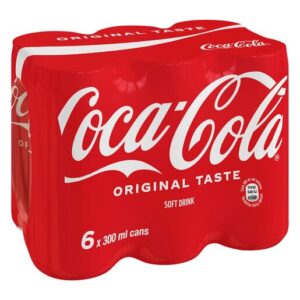 Coca-Cola Regular Can 300ml x 6